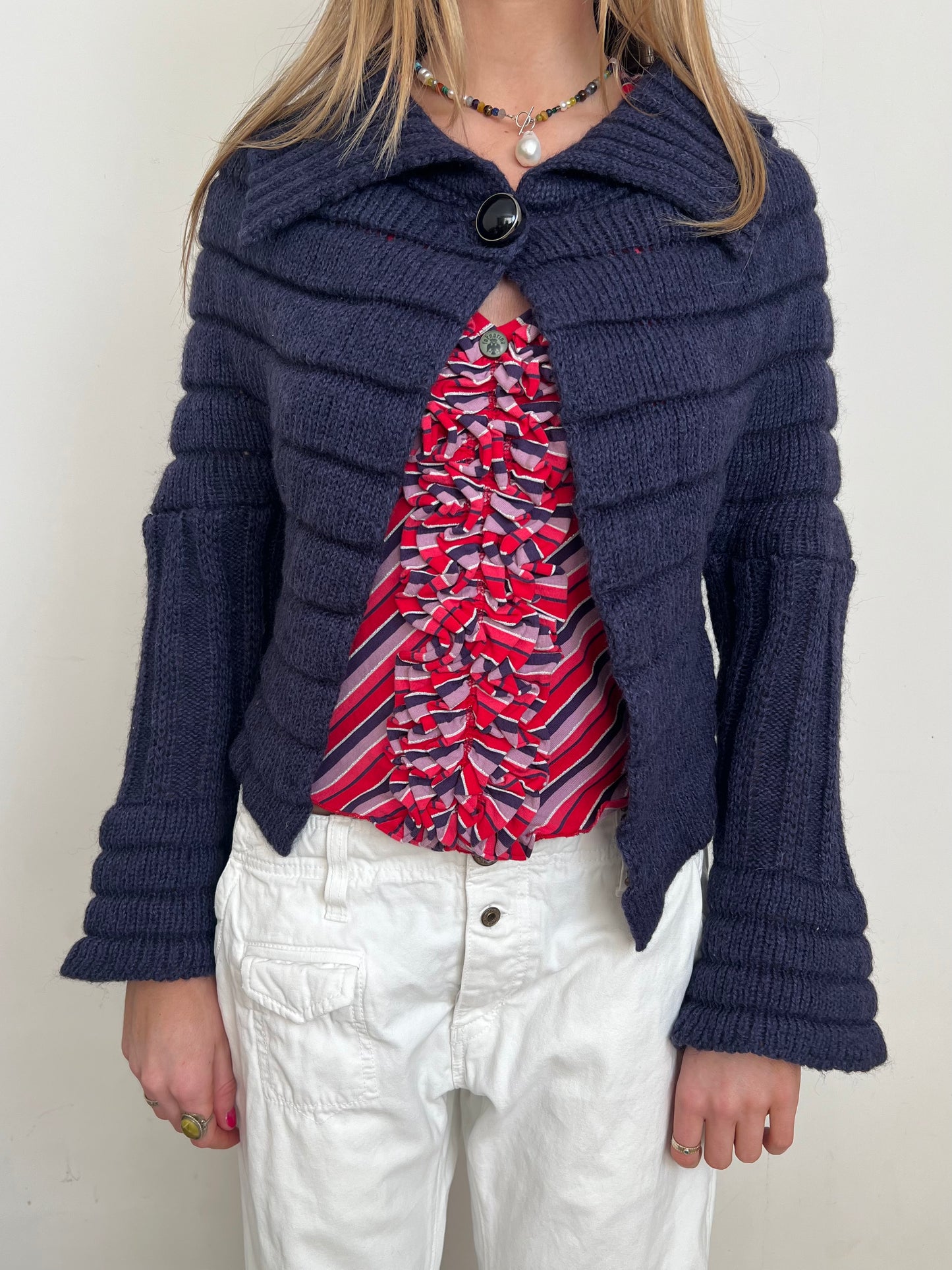 chunky knit cardigan, S/M