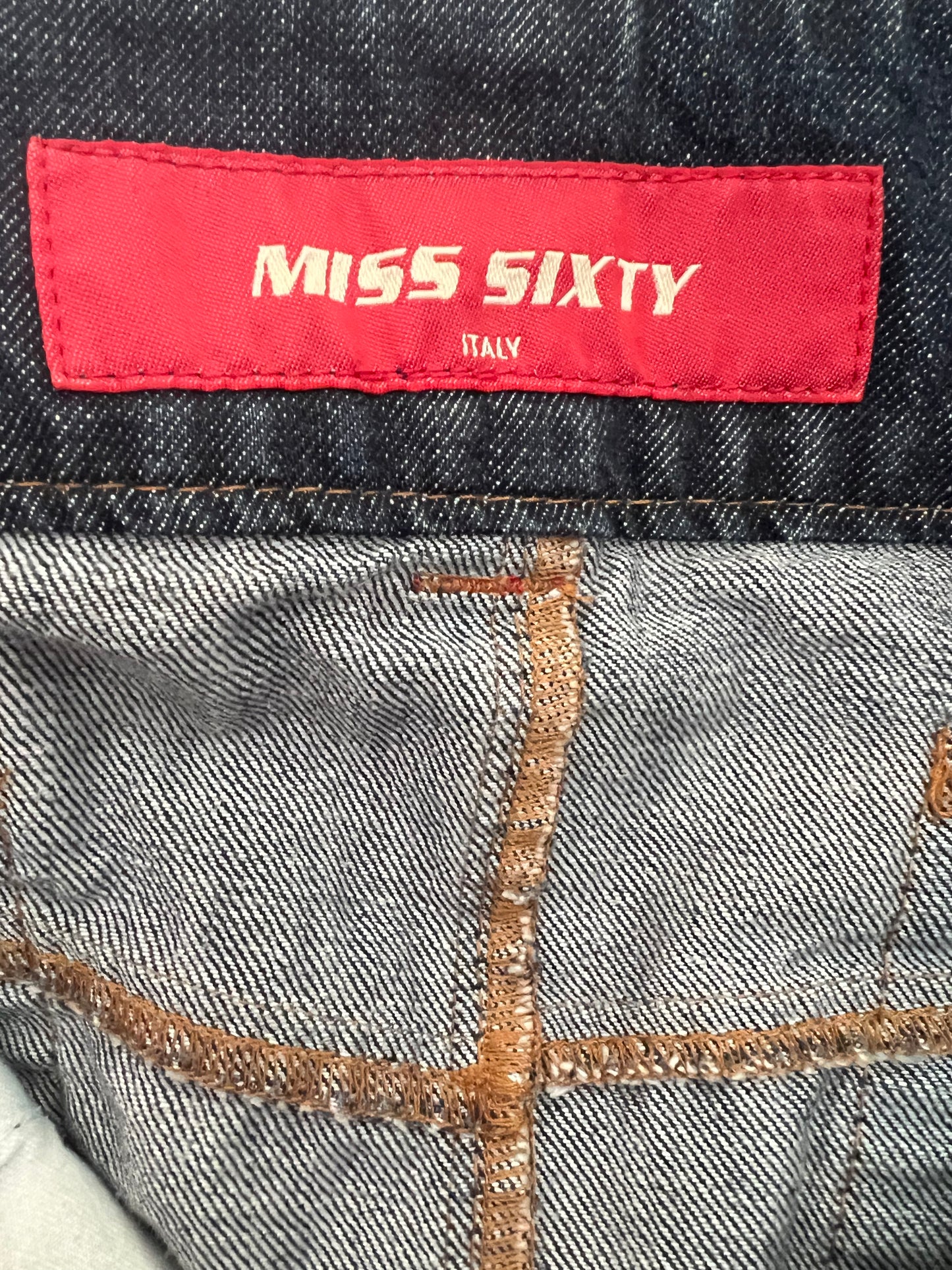 miss sixty denim mini skirt