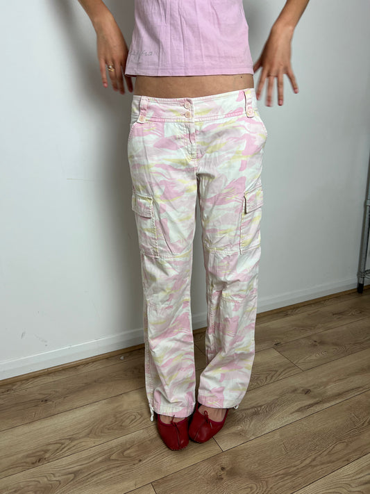 Jasper Conran pink camo trousers, M