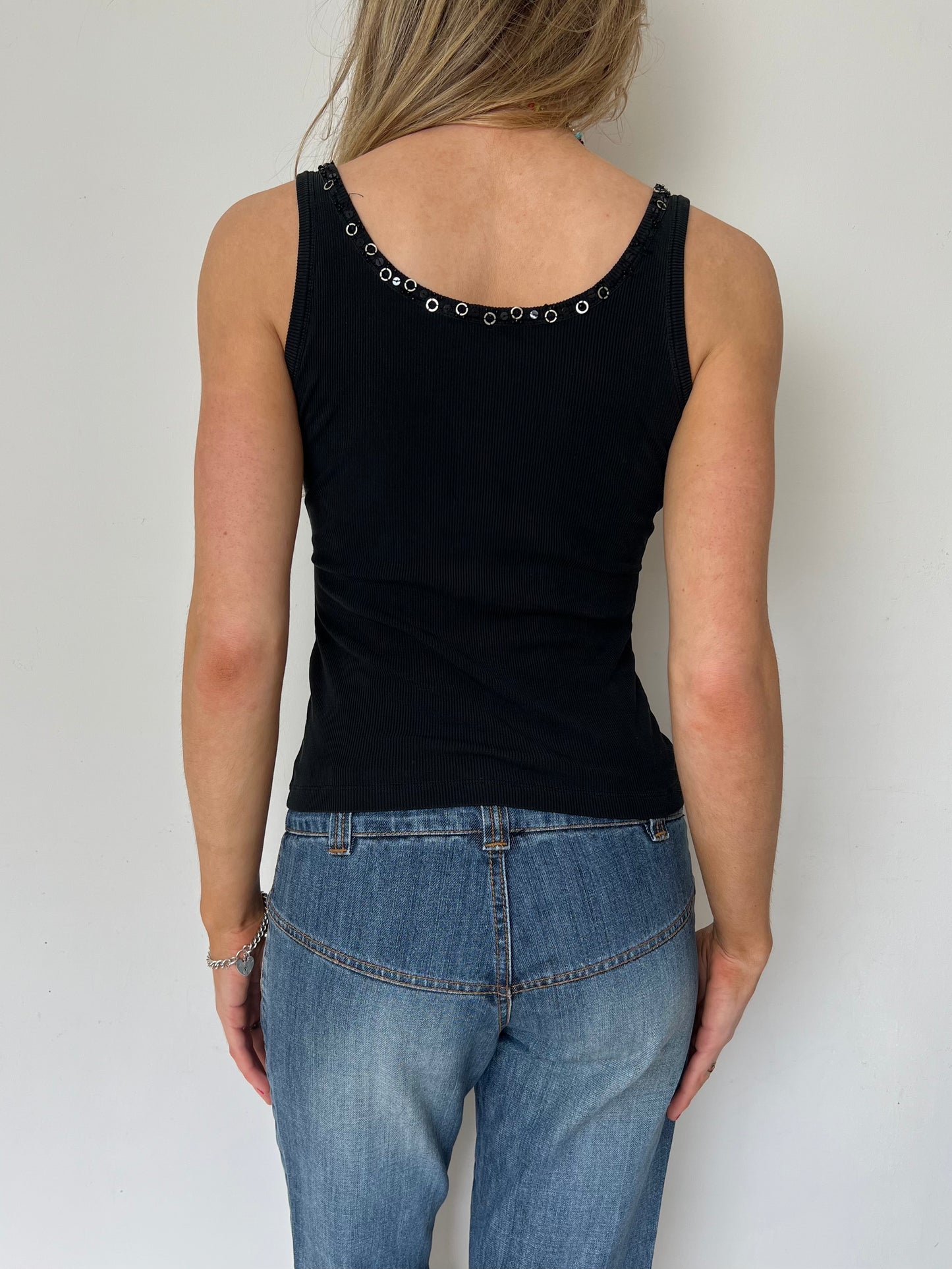 sequin top, S