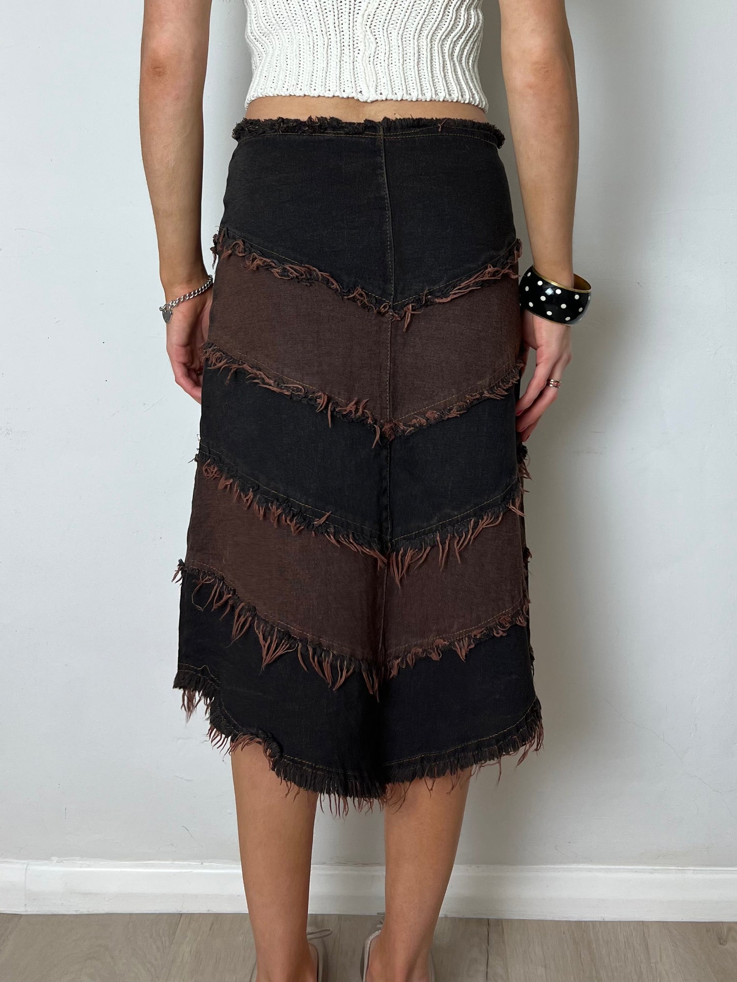 chevron skirt, M