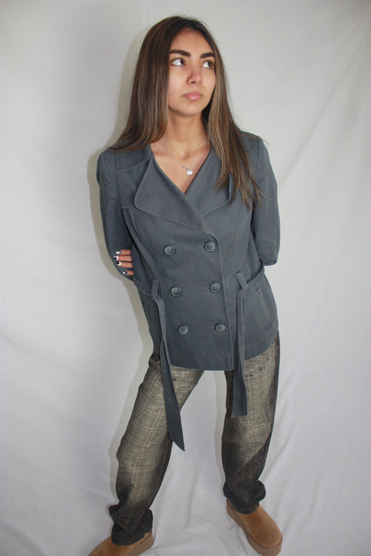 grey peacoat, S/M