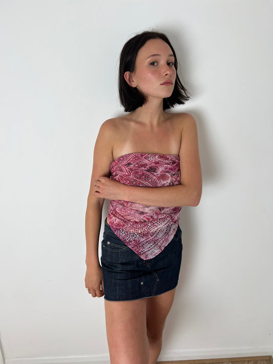 Motivi paisley print bandana top, M/L