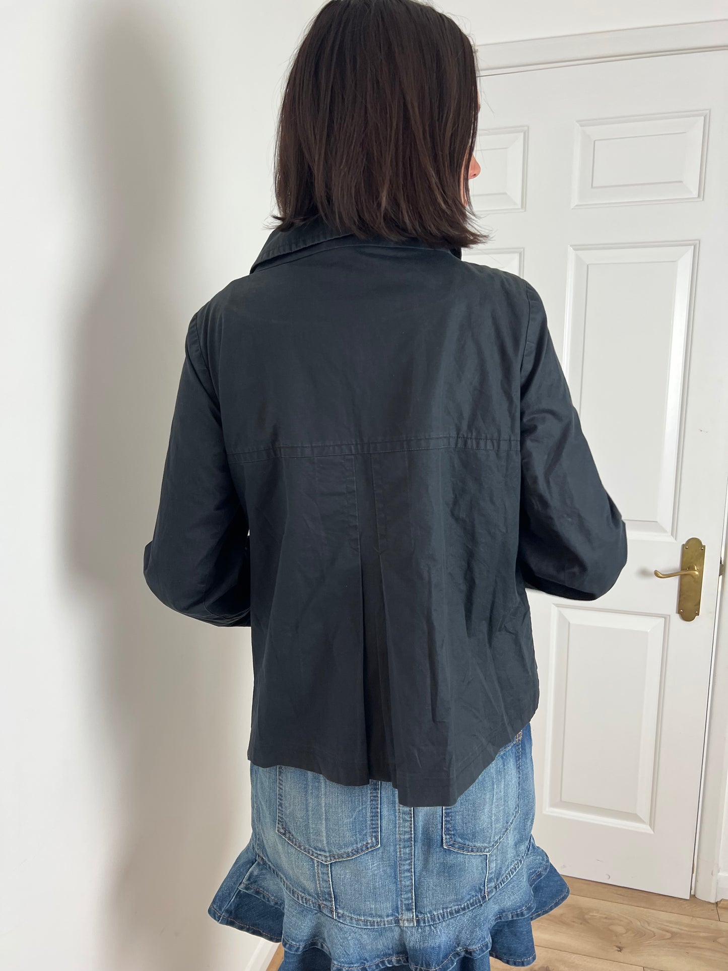 Vintage black peacoat, M