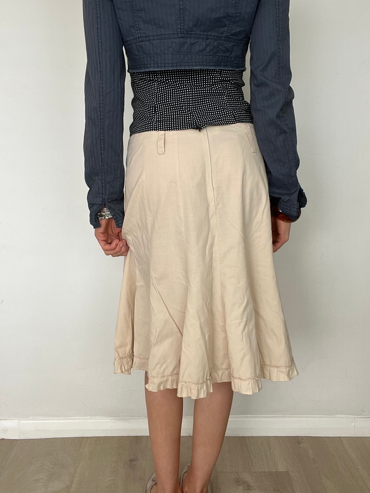 cargo midi skirt, S/M