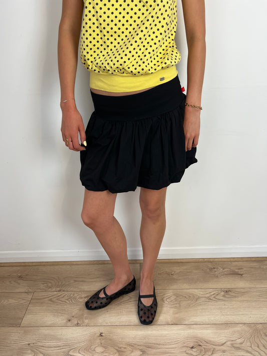 Vintage black bubble skirt, S