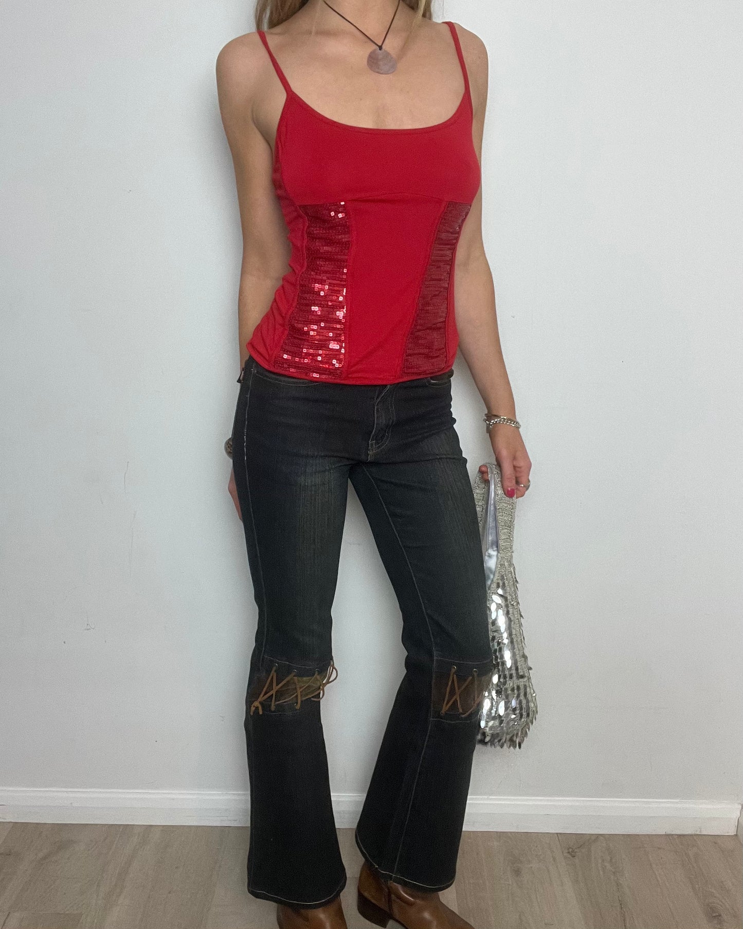vintage 00s dark wash flare jeans