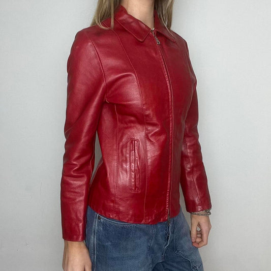 red leather jacket, S