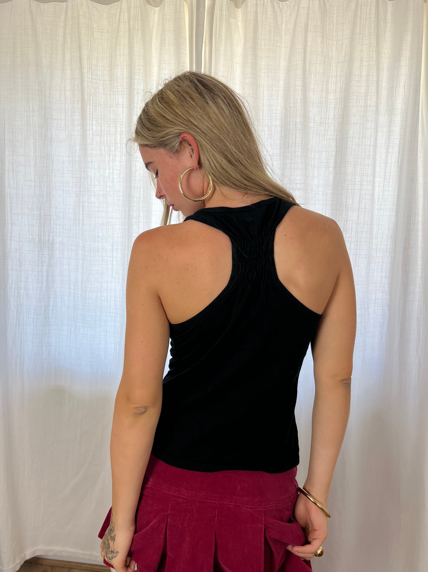 Clockhouse beaded racerback top
