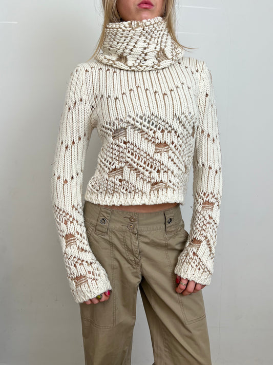knit roll neck, S/M