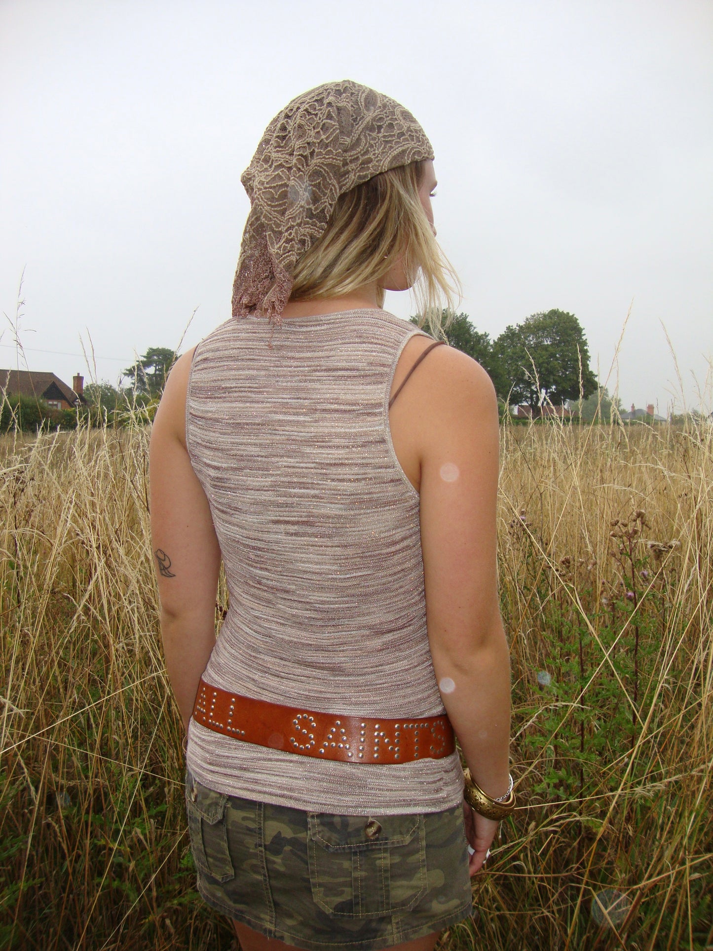 Sparkly brown cami top