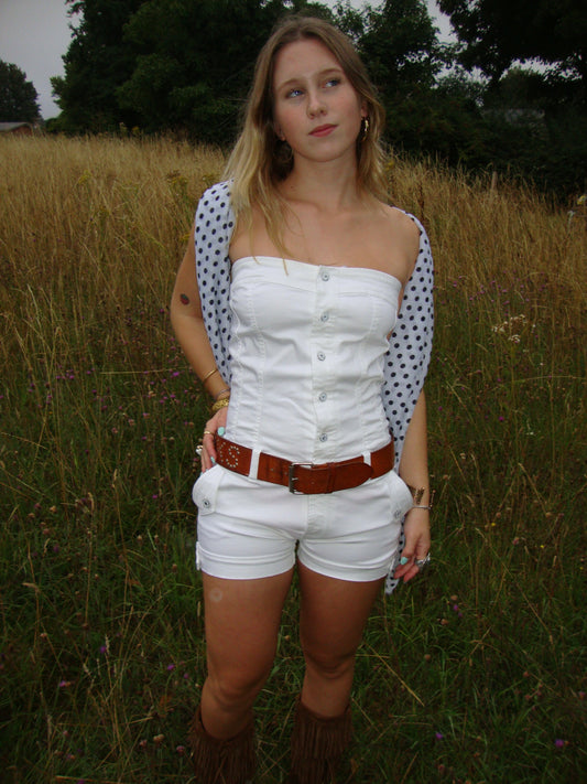 White firetrap playsuit