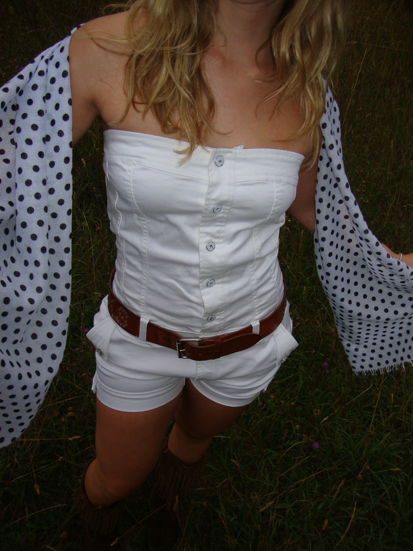 White firetrap playsuit