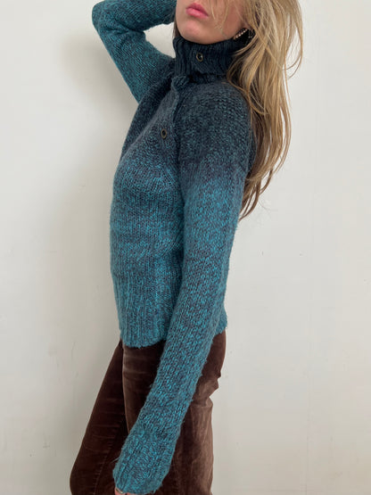mohair wool blend roll neck, M