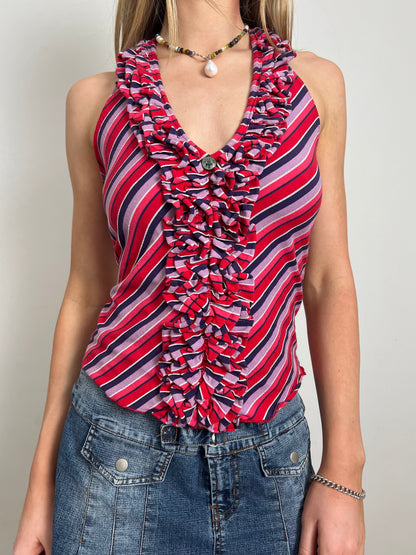 Fornarina striped top, M