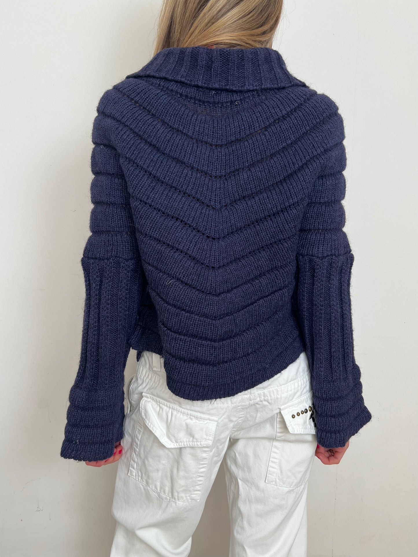 chunky knit cardigan, S/M