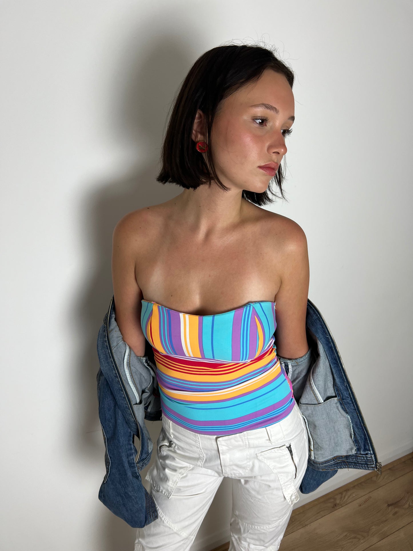 Vintage striped bandeau, S/M