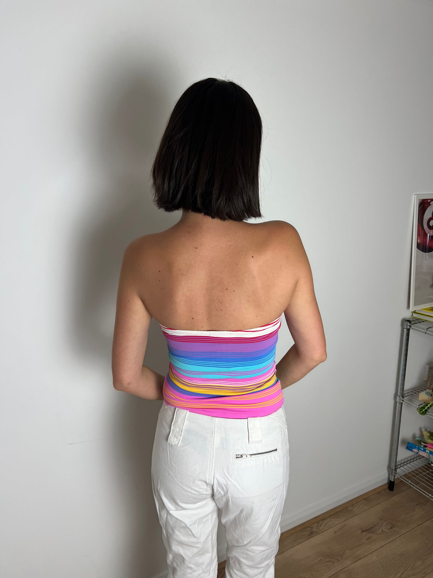 Vintage striped bandeau, S/M