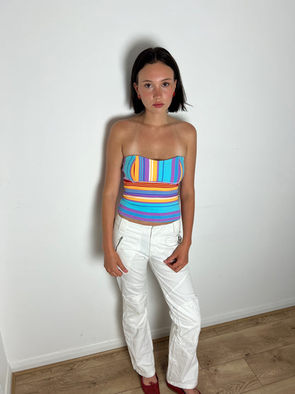 Vintage striped bandeau, S/M