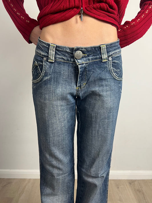 low rise jeans, L