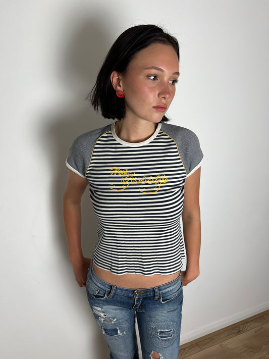 Sisley striped 'hot gossip' tee, M