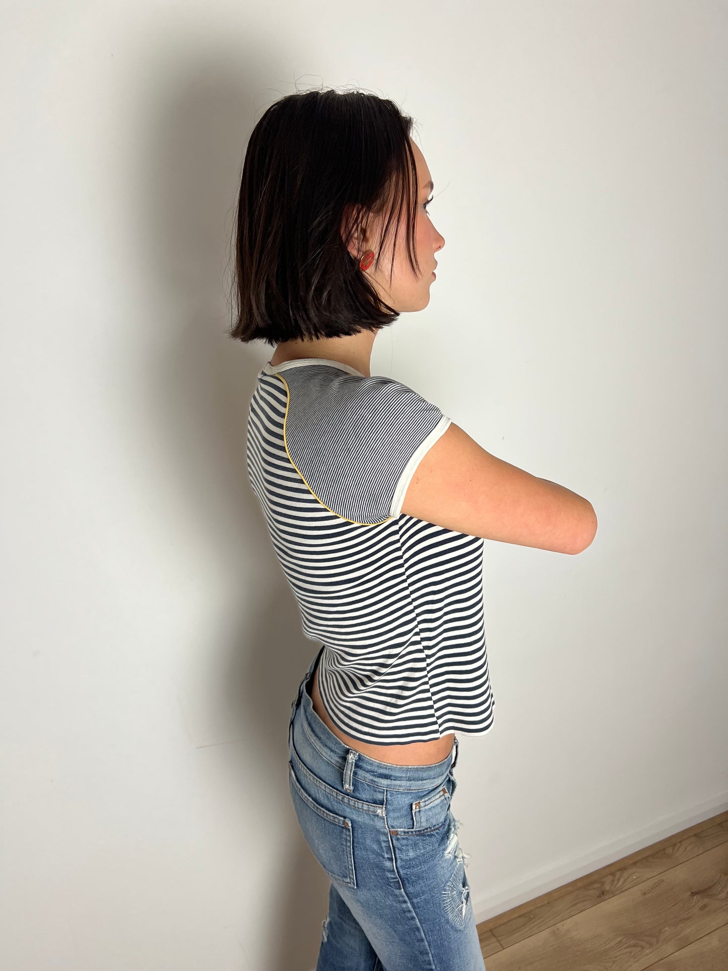 Sisley striped 'hot gossip' tee, M