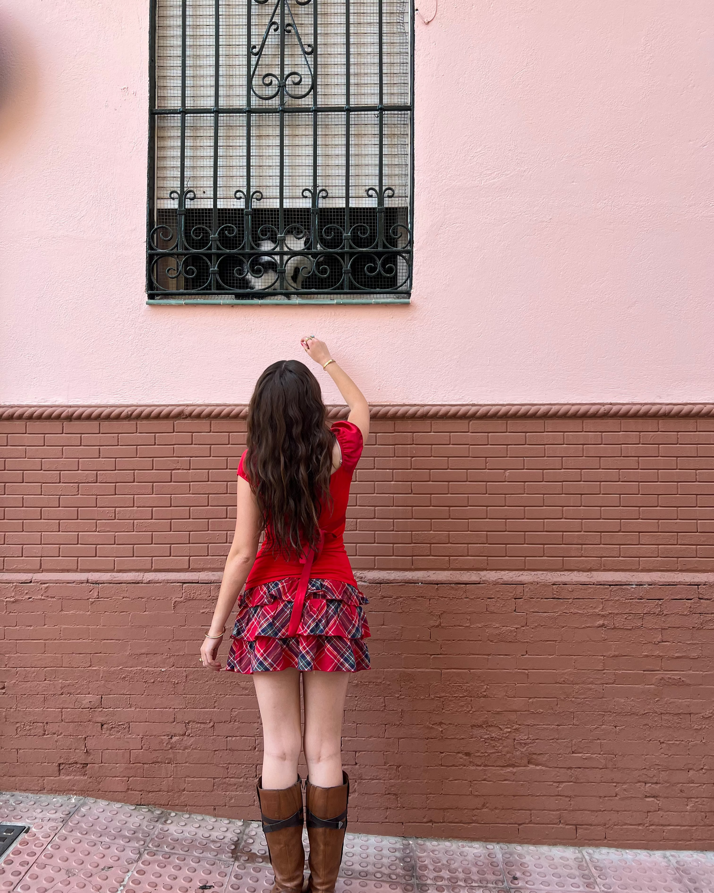 Tartan rara mini skirt