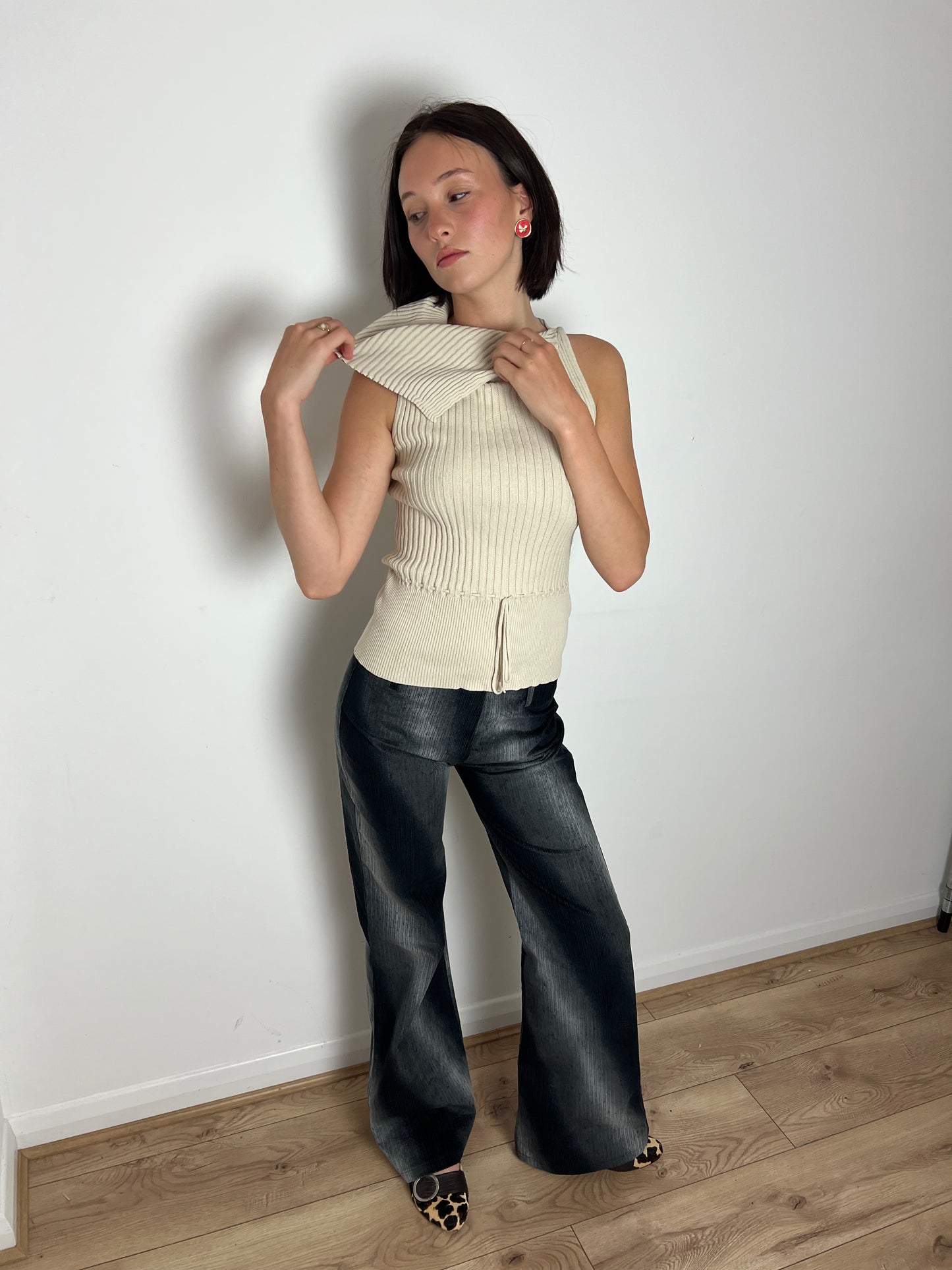 Vintage striped trousers, S