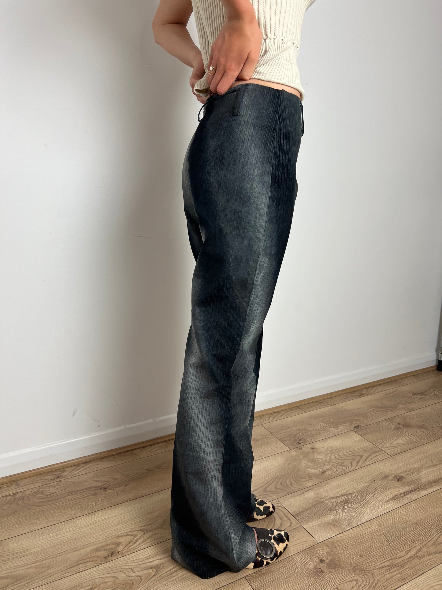 Vintage striped trousers, S