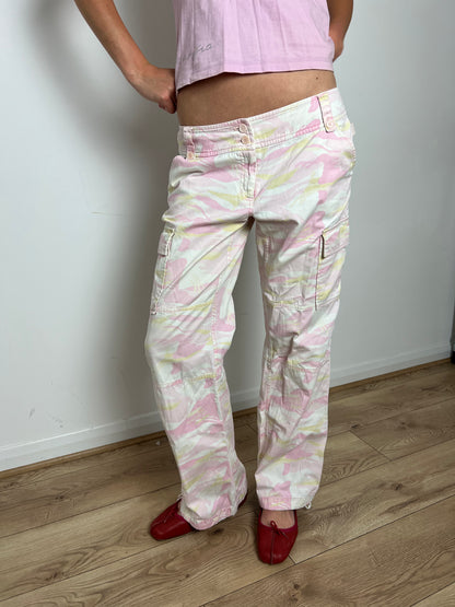 Jasper Conran pink camo trousers, M