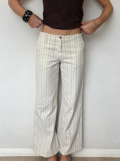 striped trousers, S