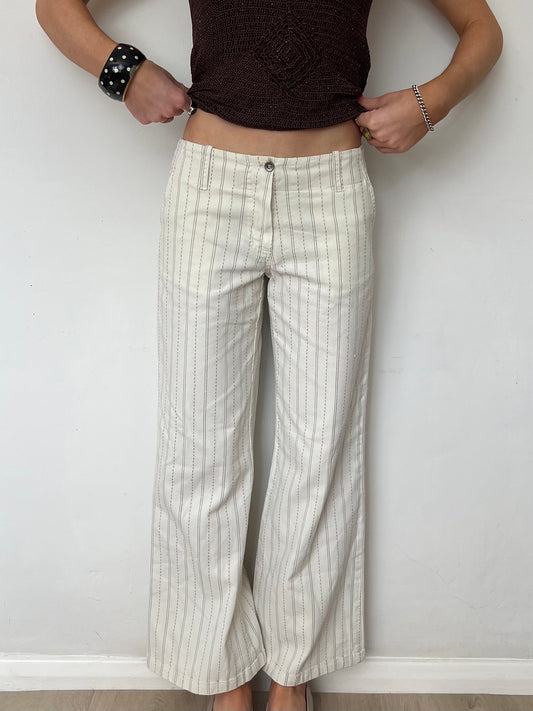 striped trousers, S