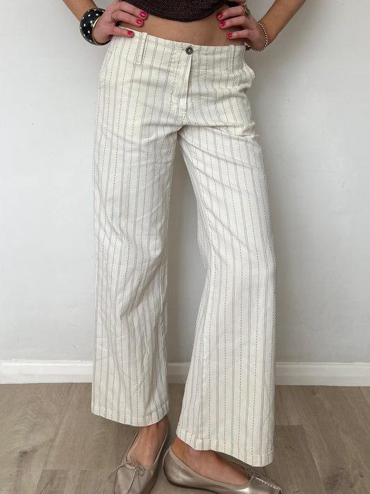 striped trousers, S