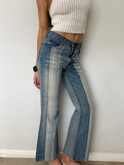 striped jeans, S
