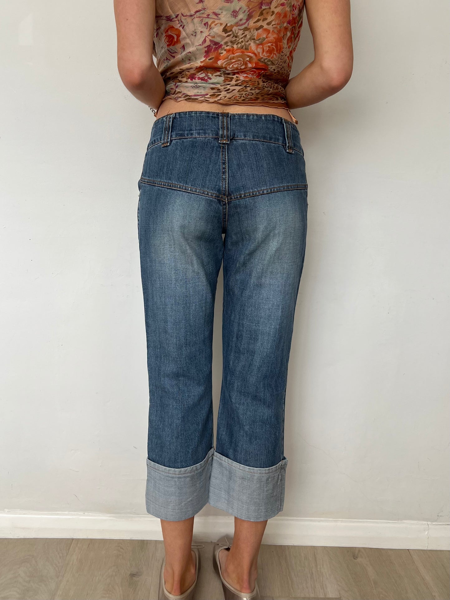 denim capris, S
