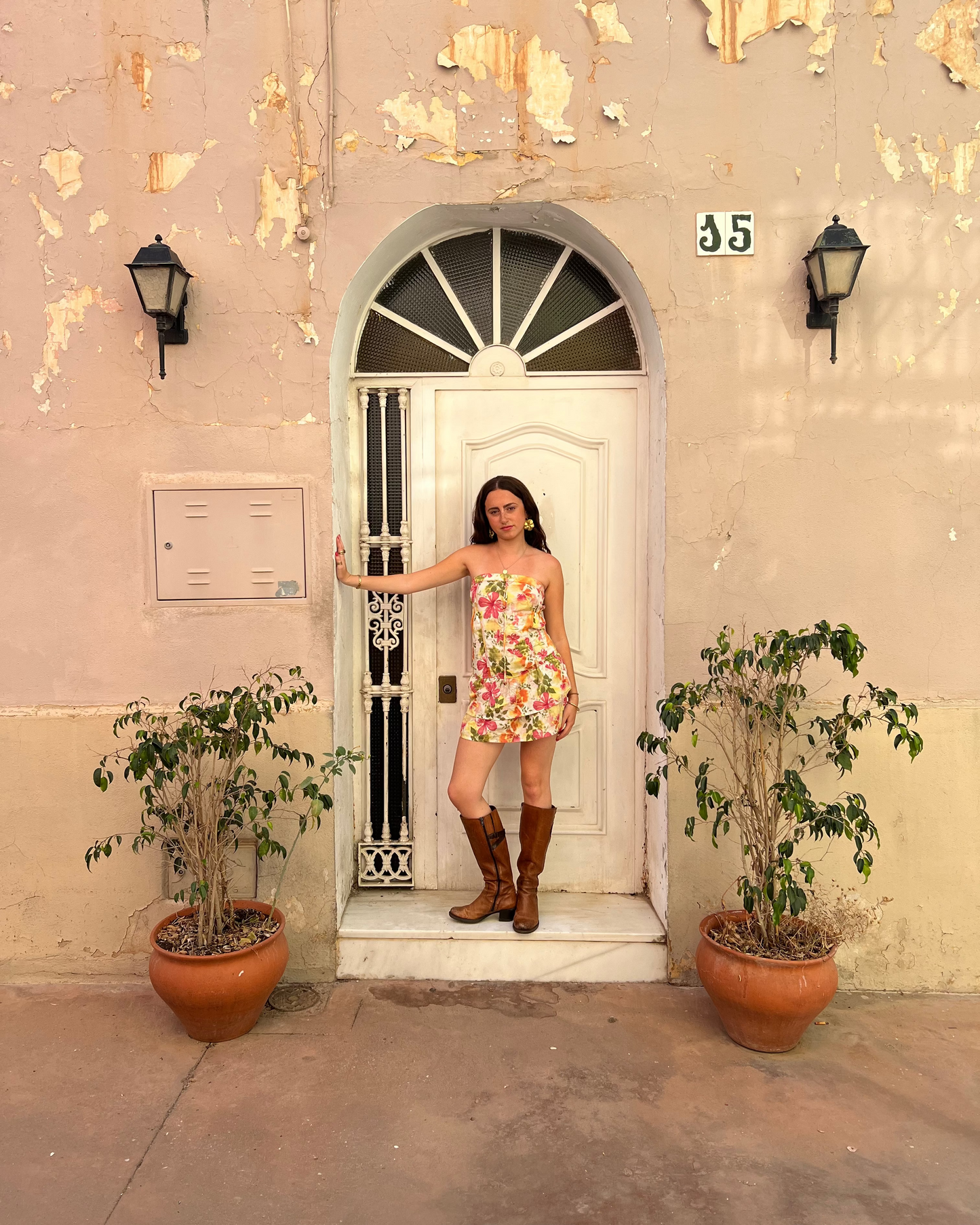 Floral mini rara dress