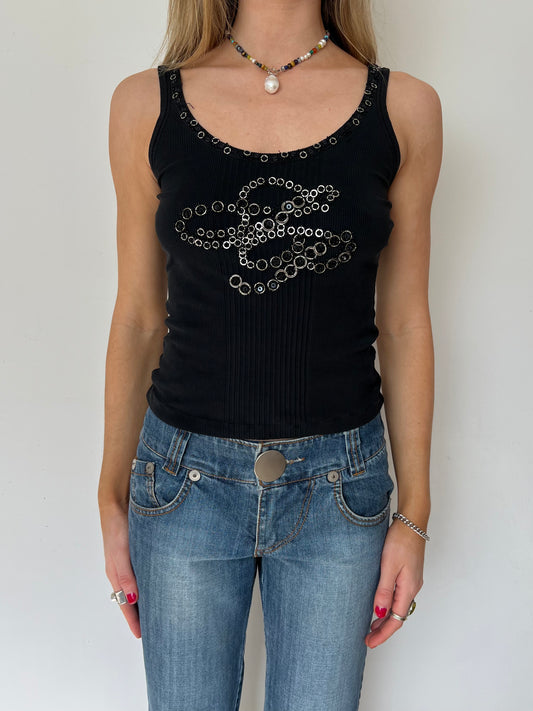 sequin top, S