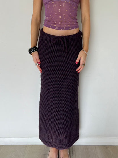 knit maxi skirt, S/M