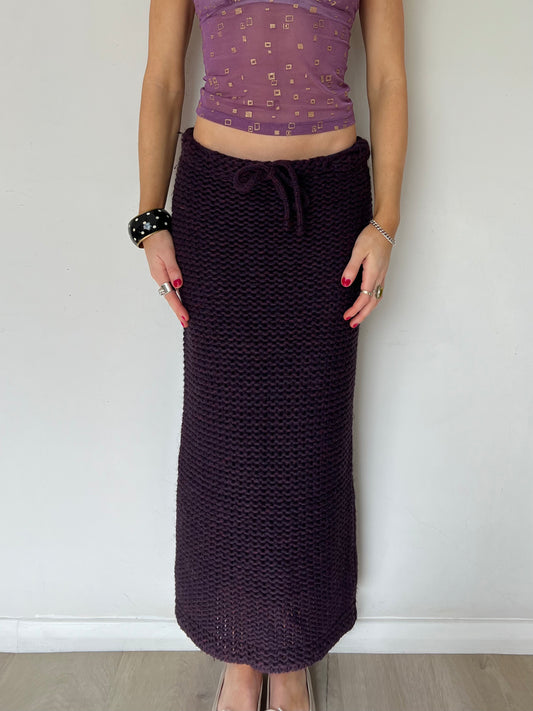 knit maxi skirt, S/M