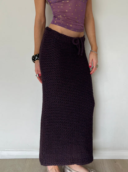 knit maxi skirt, S/M