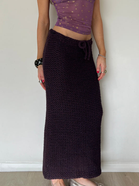 knit maxi skirt, S/M