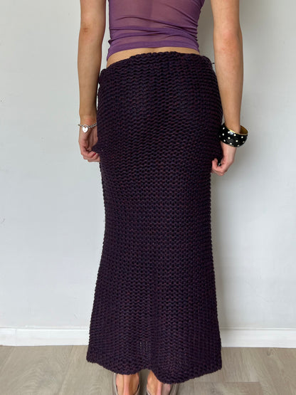 knit maxi skirt, S/M
