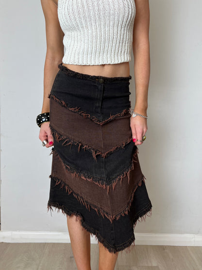chevron skirt, M