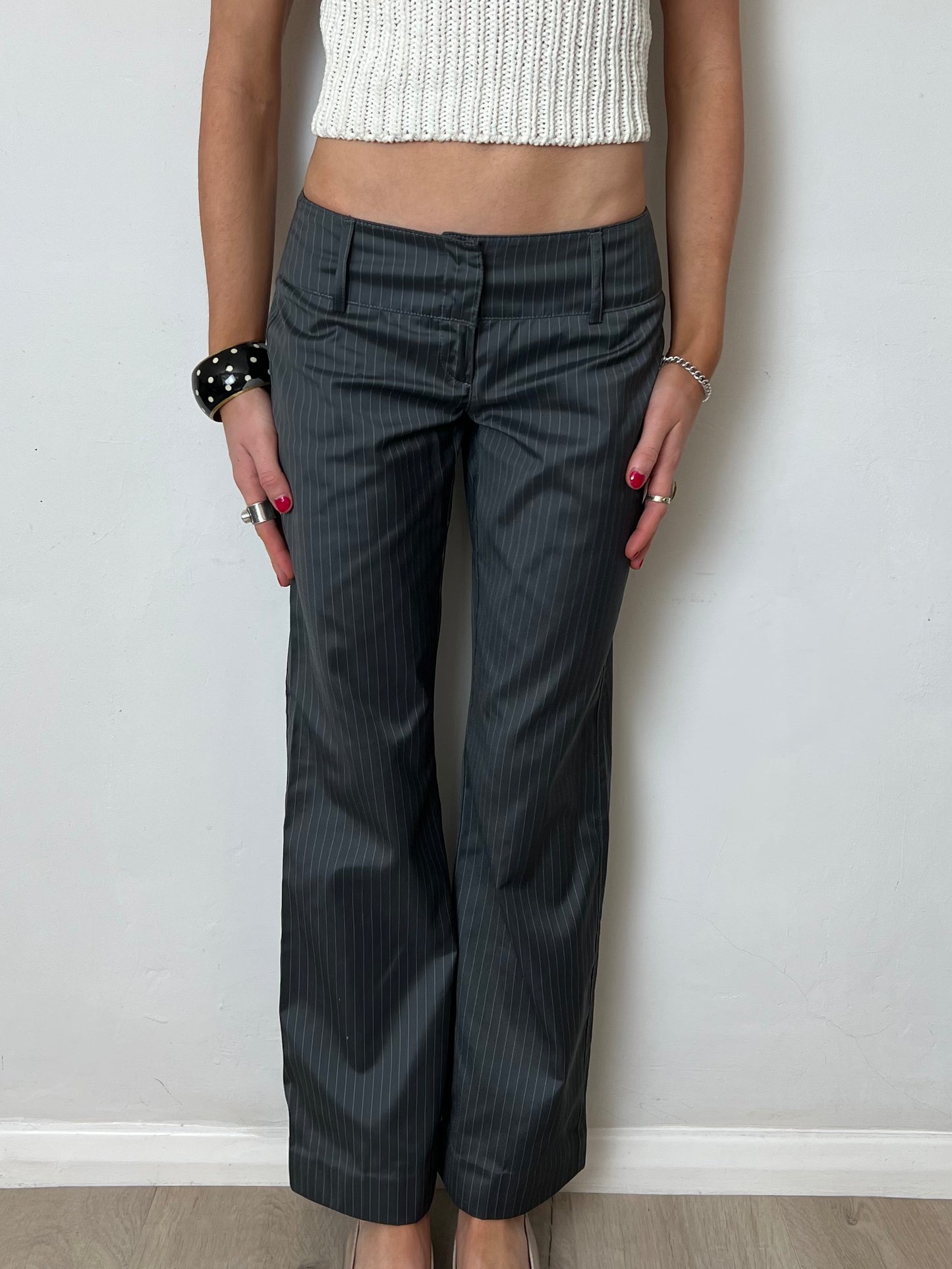 motivi pinstripe trousers, S