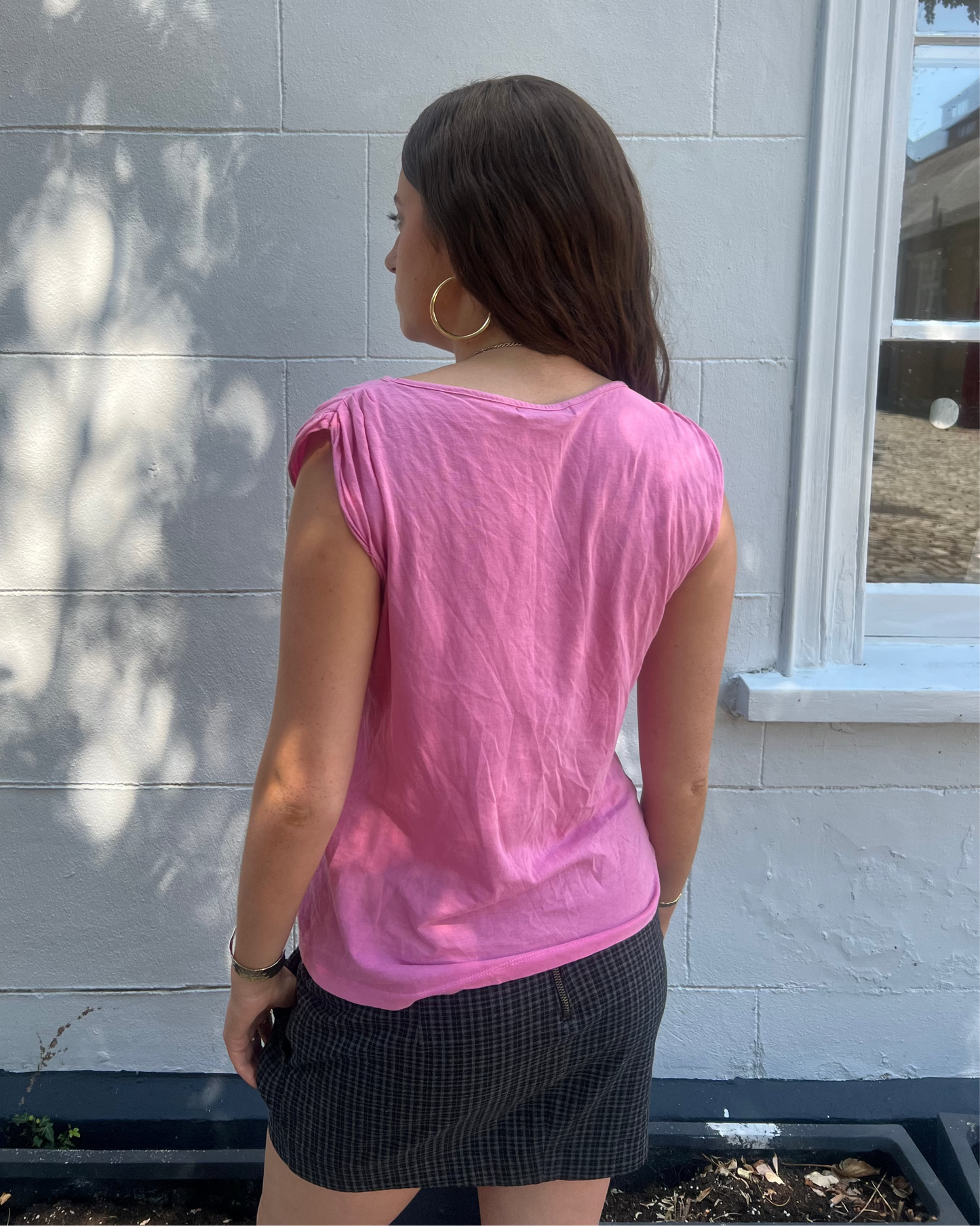 Pink graphic 'Hawai 72' tank top