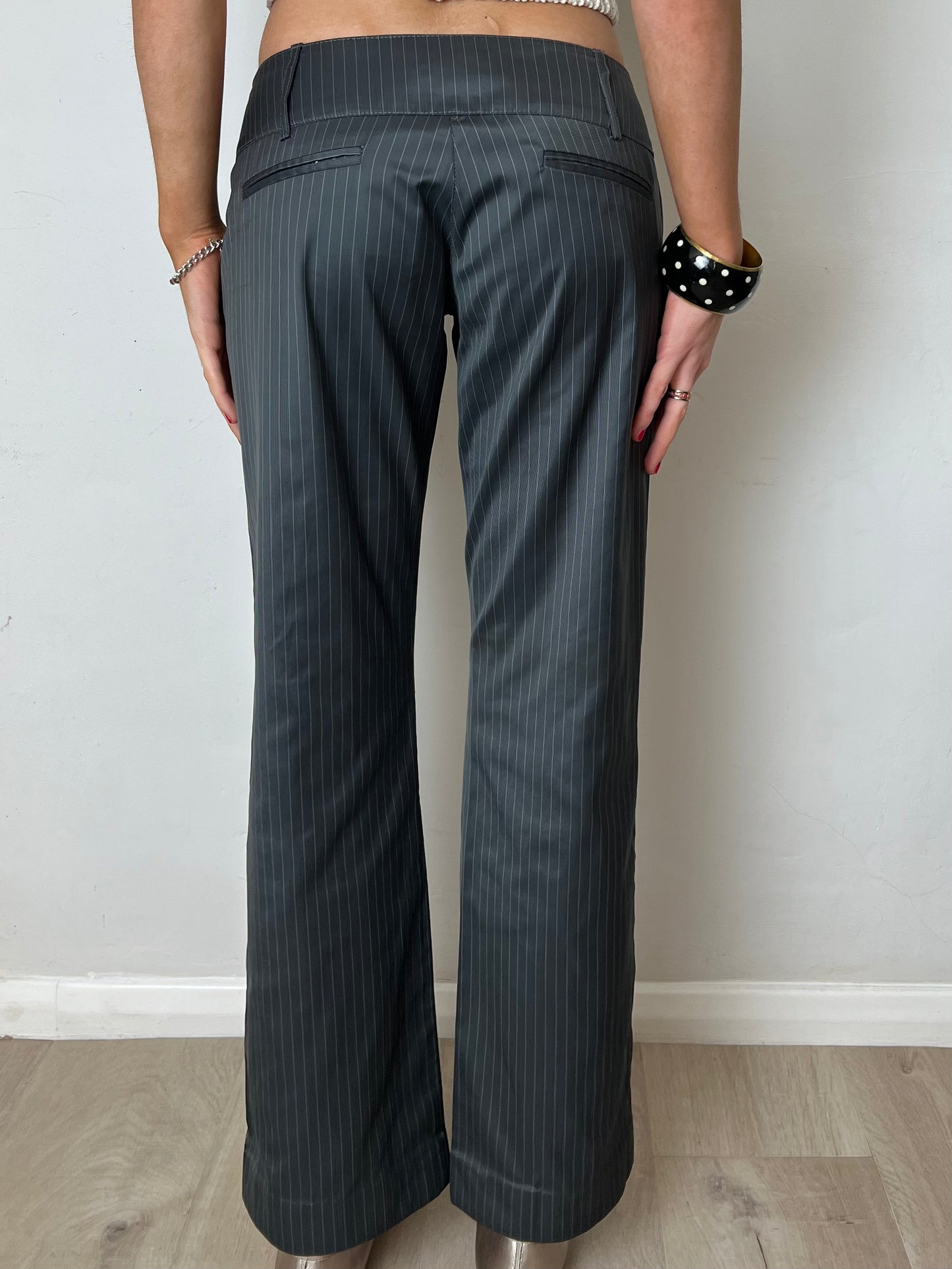 motivi pinstripe trousers, S