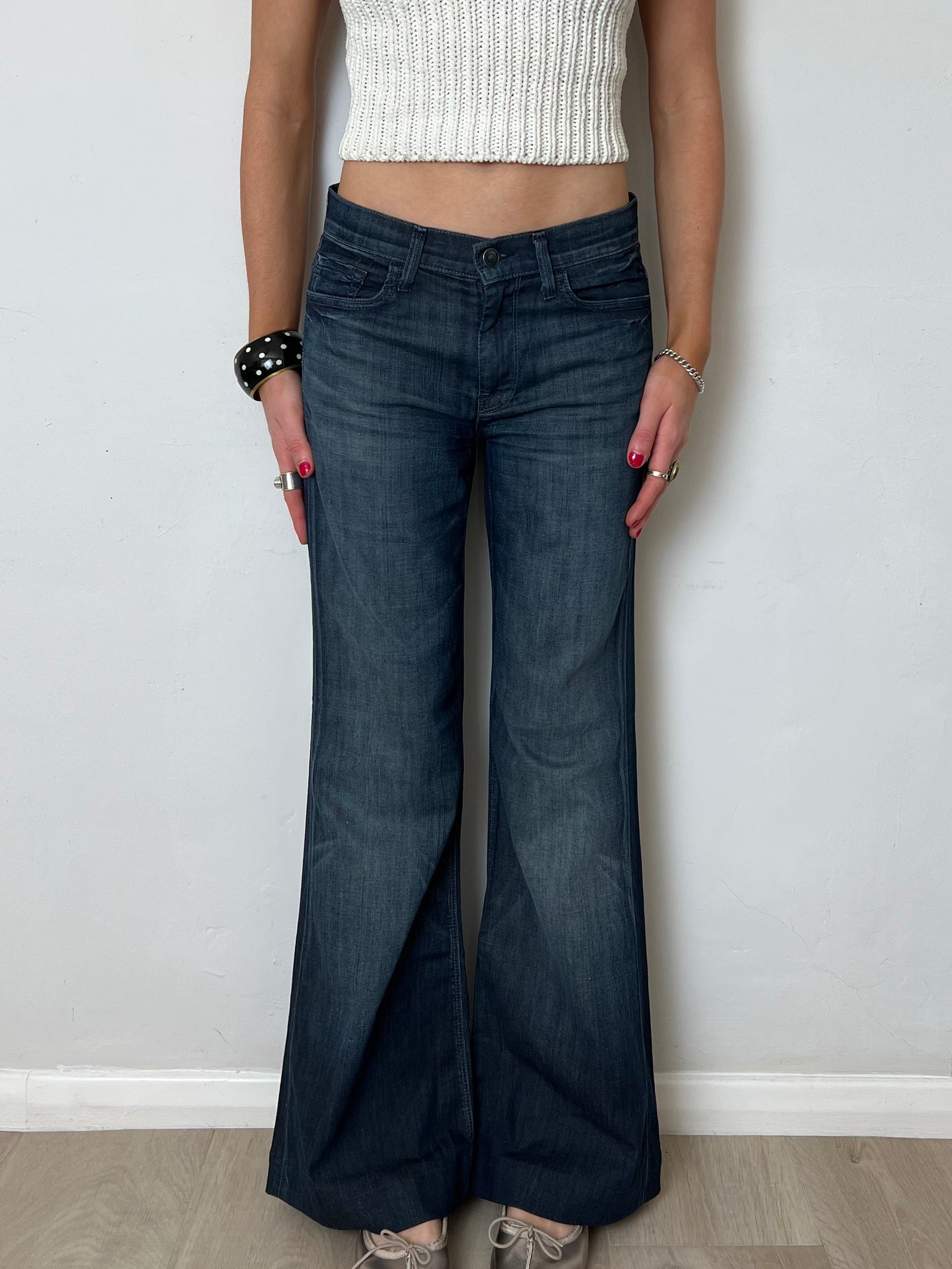 wide leg jeans, S/M