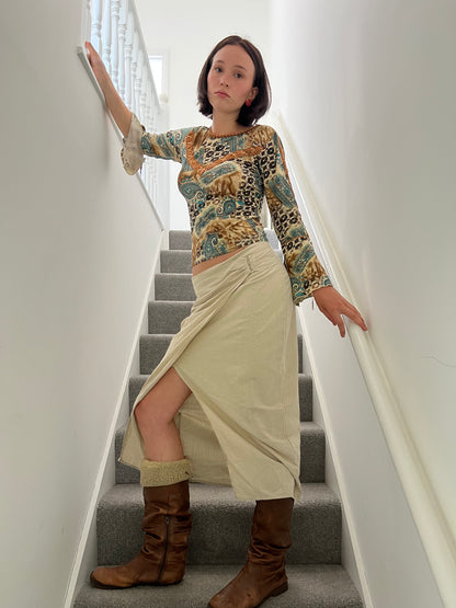 Vintage wrap skirt, S
