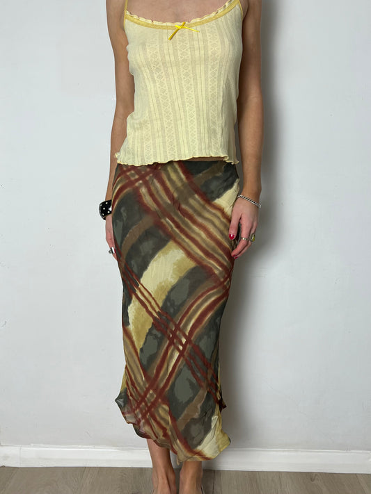plaid skirt, M