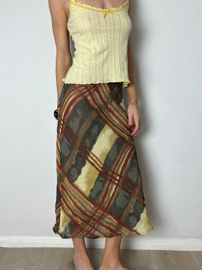 plaid skirt, M